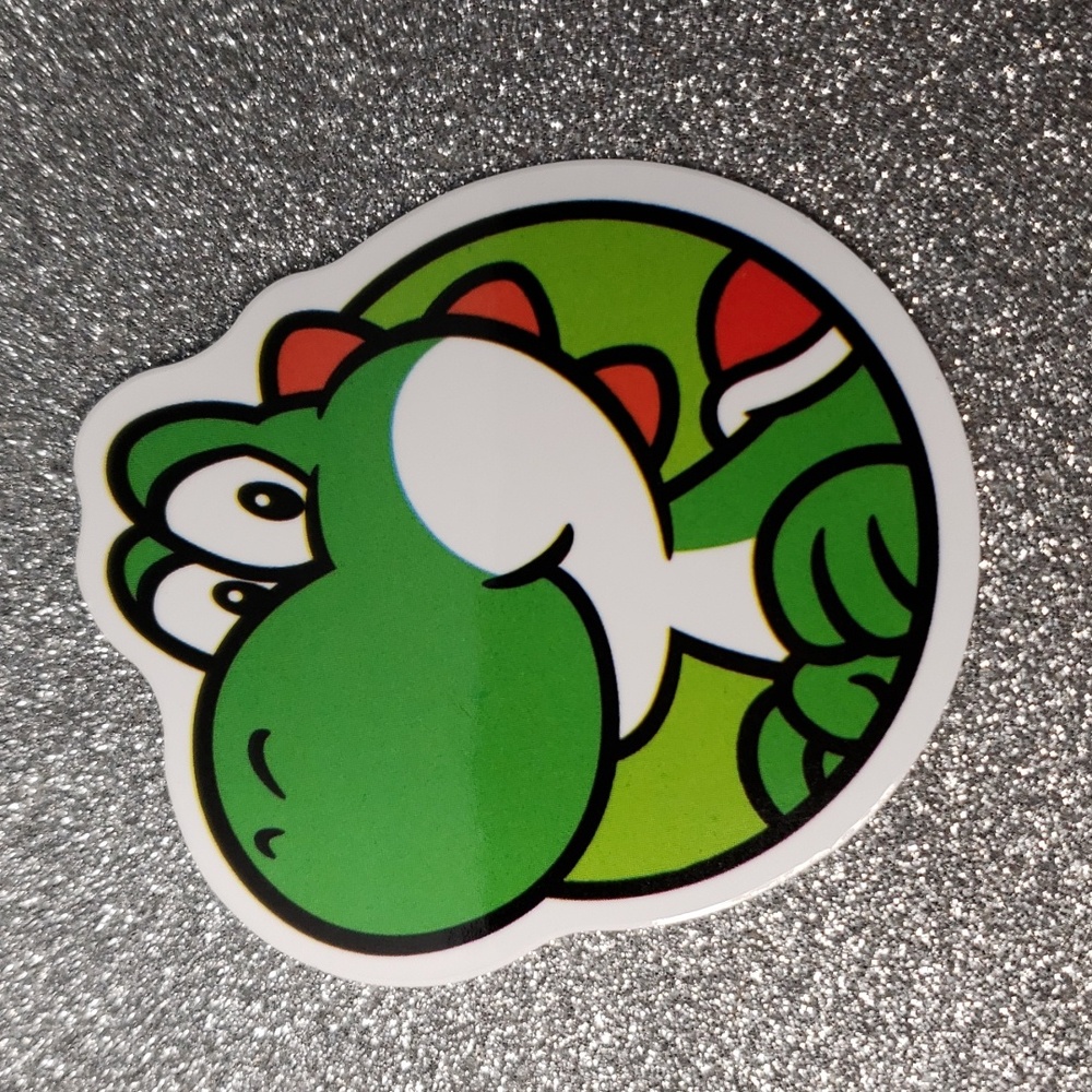 SUPER MARIO WATERPOOF Sticker Yoshi dinosaur